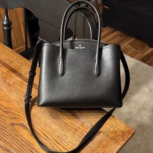Kate Spade Elegant Black Leather Satchel